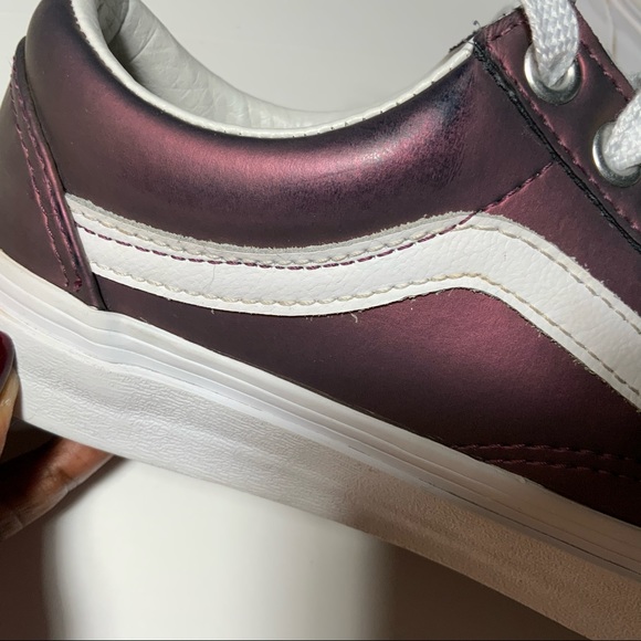 Vans Metallic Purple  skate sneakers size 5.5 - Picture 7 of 11